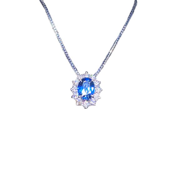 Collana Mirco Visconti Donna in Oro bianco Zaffiro 1.20 Ct Z740/B20Z - Z740/B20Z